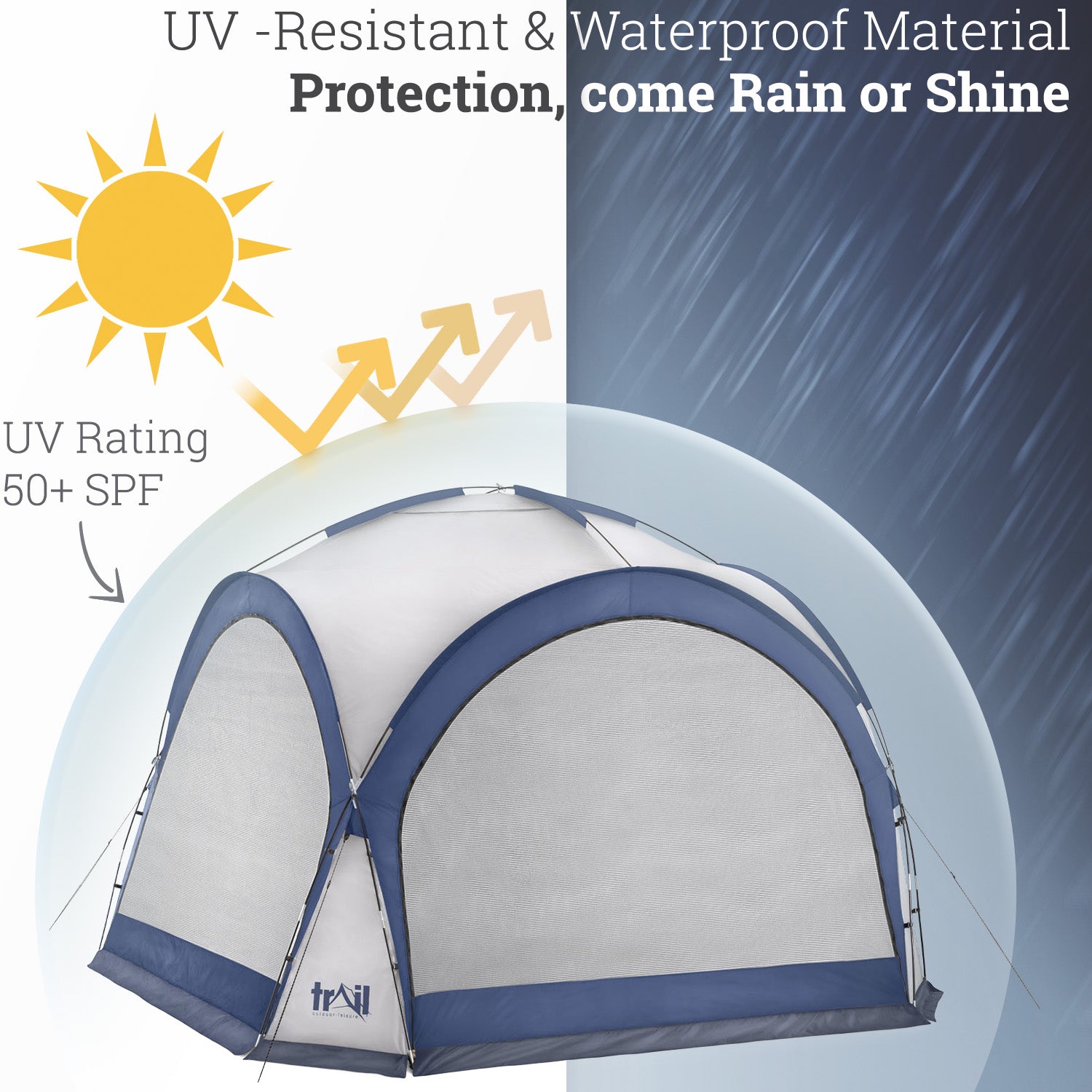 Dome Event Shelter Gazebo Outdoor Garden Camping Waterproof UV Extra Large