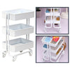Storage Display Rack with Wheels Doll House Scenery Shelf Bookshelf Oranments