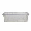 White Clear Plastic Office Storage Box Container with Lid for sale