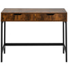 Industrial Computer Desk Dressing Table with 2 Drawers Workstation Home Office