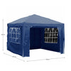3x3m Sides Gazebo Marquee Tent Garden Party Waterproof Canopy Shelter Windbar