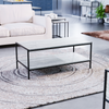 Industrial Coffee Table Wooden Shelf Sofa Side End Display Living Room Furniture