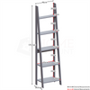 Ladder Shelving Unit Shelf Bookcase 4 5 Tier Display Storage Plant Stand Rack