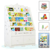 Modern Kids Childrens Book Shelf Sling Storage Rack Organizer Bookcase Bookshelf