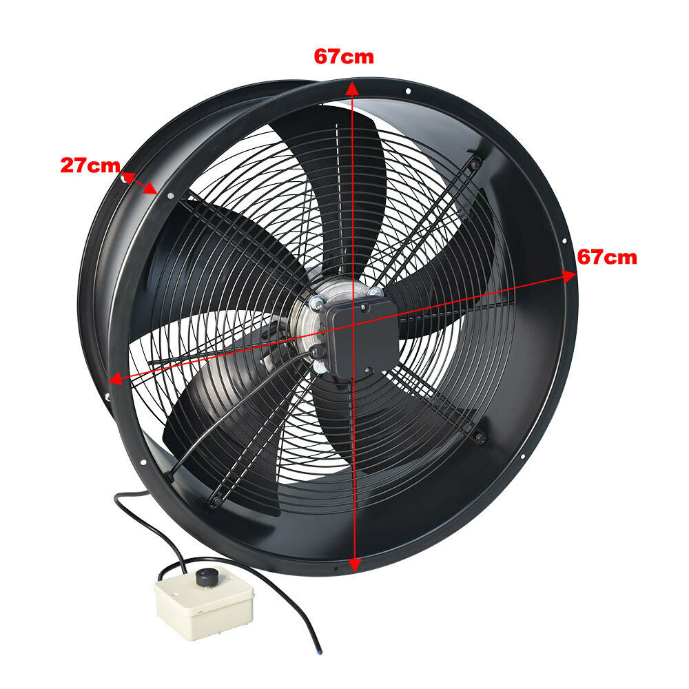 Industrial Ventilation Exhaust Fan Axial Extractor Air Blower Kitchen Bathroom