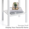 Bedside Table Pair Bedroom Cabinet Nightstand With Drawer & Shelf Christow