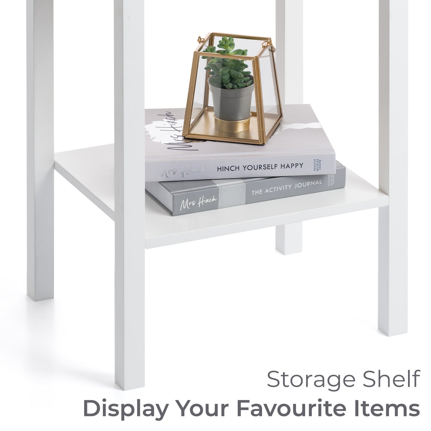 Bedside Table Bedroom Cabinet Nightstand With Drawer & Shelf Christow
