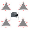 Sun Shade Sail Garden Patio Sunscreen Awning Canopy Shade 98% UV Block Grey