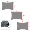 Sun Shade Sail Garden Patio Sunscreen Awning Canopy Shade 98% UV Block Grey