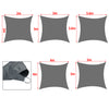 Sun Shade Sail Garden Patio Sunscreen Awning Canopy Shade 98% UV Block Grey