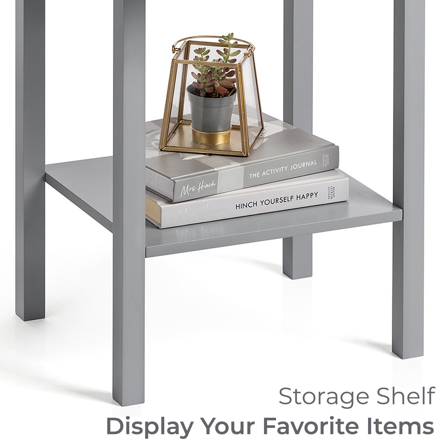 Bedside Table Bedroom Cabinet Nightstand With Drawer & Shelf Christow