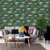 HOLDEN LAGOON FISH FLOWERS WALLPAPER FEATURE WALL DECOR - WHITE TEAL BLUE GREEN