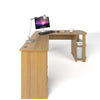Large Corner Desk with shelves for Home Office - Piranha Furniture Pacu
