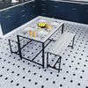 Dining Table and Chairs Bench Seat Set 4 Seater Vintage Home Kitchen Dining Room