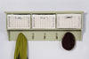 Wooden Coat Rack Wall Mount Storage Hanging Shelf TETBURY Hallway Furniture