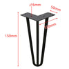 4X Hairpin Legs 6"-28" Steel Hair Pin Legs 3 Rod Table Legs 12mm Furniture Leg