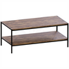 Industrial Coffee Table Wooden Shelf Sofa Side End Display Living Room Furniture