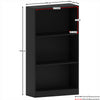 Cambridge 3 Tier Medium Bookcase Display Shelving Storage Stand Wooden Unit