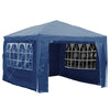 3x4m Sides Gazebo Marquee Tent Garden Party Waterproof Canopy Shelter Windbar