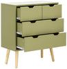 NYBORG 2+2 4 DRAWER CHEST TABLE BEDSIDE SIDE END TABLE DRESSER CABINET STORAGE