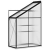 Half Walk-in Greenhouse Alu with Base Frame Lean to Wall Grow House Garden Shed