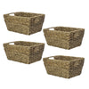 Natural Seagrass Storage Basket Woven Storage Basket Hamper and Gift Box M&W