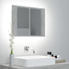 Modern LED Illuminated Bathroom Mirror Cabinet Wall Mounted with Sheft Storage