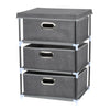 Fabric Chest of Drawers Cabinet Bedside Table Organiser Storage Unit 3/4 Drawer