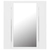 Modern LED Illuminated Bathroom Mirror Cabinet Wall Mounted with Sheft Storage