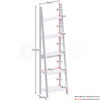 Ladder Shelving Unit Shelf Bookcase 4 5 Tier Display Storage Plant Stand Rack