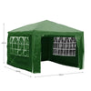 3x4m Sides Gazebo Marquee Tent Garden Party Waterproof Canopy Shelter Windbar