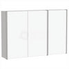 Bathroom Cabinet Double Triple Door Mounted Mirrored Stainless-Steel Storage
