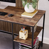 Industrial Computer Desk PC Laptop Table 2 Shelf Home Office Study Workstation