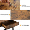 Industrial Computer Desk Dressing Table with 2 Drawers Workstation Home Office