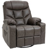PU Leather Manual Recliner Chair, Recliner Armchair for Living Room