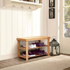 3Tier Shoe Rack Seating Bench Hallway Storage Organiser Holder Stand Bamboo