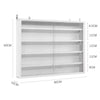 Modern Wooden Wall Display Cabinet Laminated Models Collections Storage Shelf