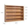 Modern Wooden Wall Display Cabinet Laminated Models Collections Storage Shelf