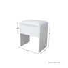 Corner Dressing Table 3 Mirror 5 Drawers Desk Set & Small Stool Black White Grey