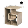 3-Tier Side End Table Open Shelves Storage Coffee Book Magazine Desk Living Room
