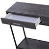 Console Table Worktop Bottom Shelf Industrial Minimal Style Two Drawer Home