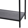 Console Table Worktop Bottom Shelf Industrial Minimal Style Two Drawer Home