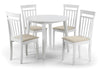 COAST WHITE/GREY DROPLEAF DINING TABLE & CHAIRS KITCHEN DINING ROOM FURNITURE