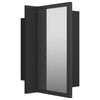 Modern LED Illuminated Bathroom Mirror Cabinet Wall Mounted with Sheft Storage