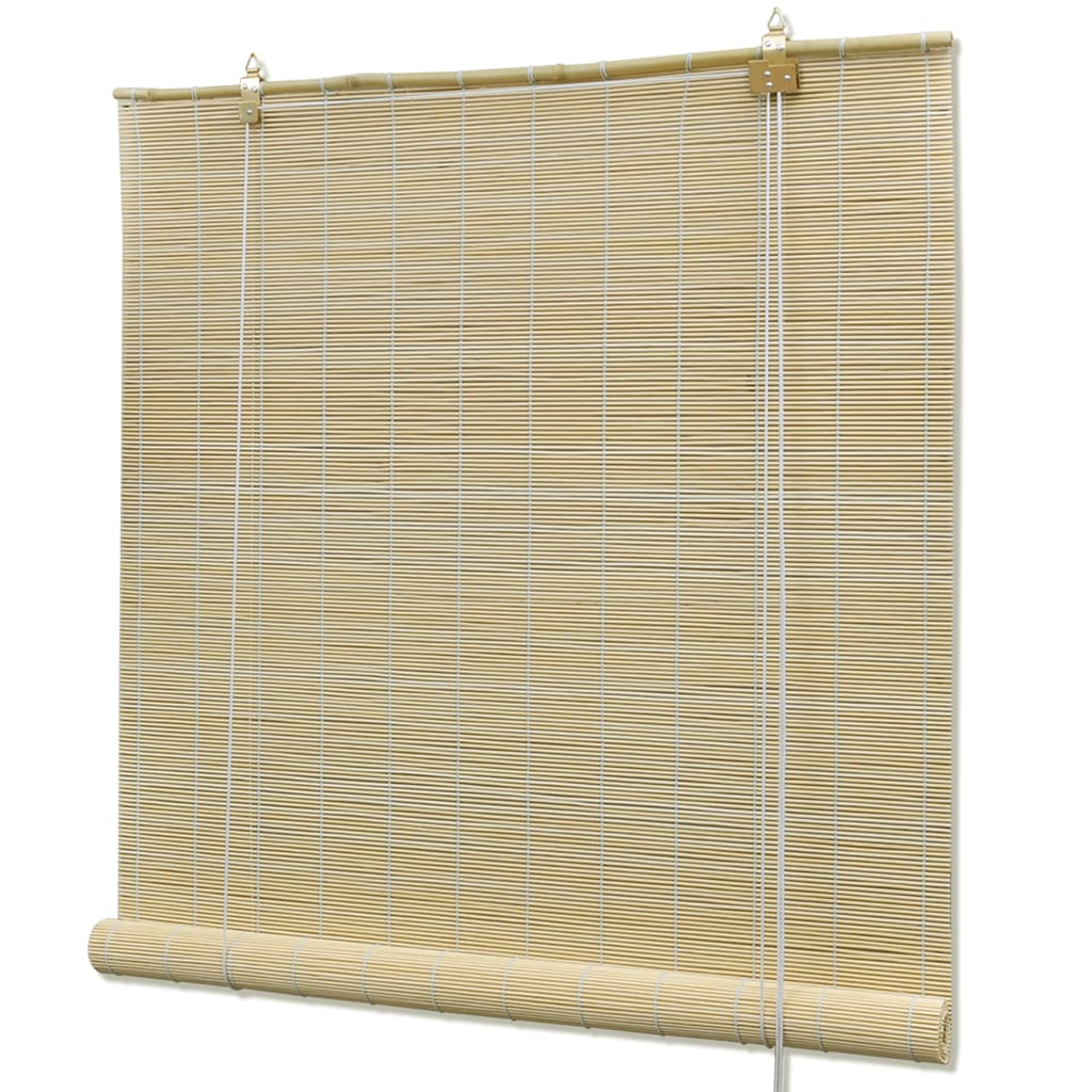 Roller Blind Bamboo Home Window Curtain Shade Cover Privacy Screen vidaXL