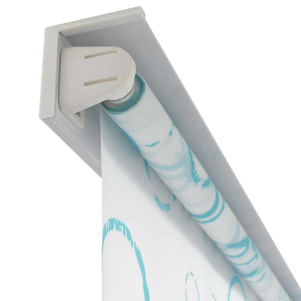 Shower Curtain Roller Blind White Home Bathroom Divider Privacy Screen vidaXL