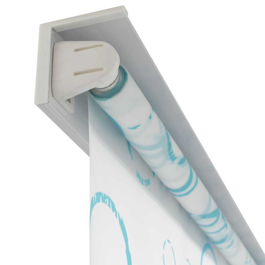 Shower Curtain Roller Blind White Home Bathroom Divider Privacy Screen vidaXL