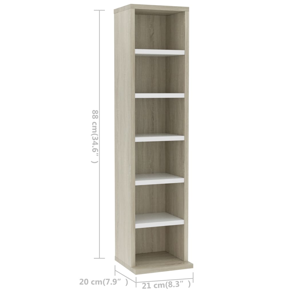 CD Cabinet Engineered Wood Storage Oraniser Shelf Cabinet Multi Colours vidaXL