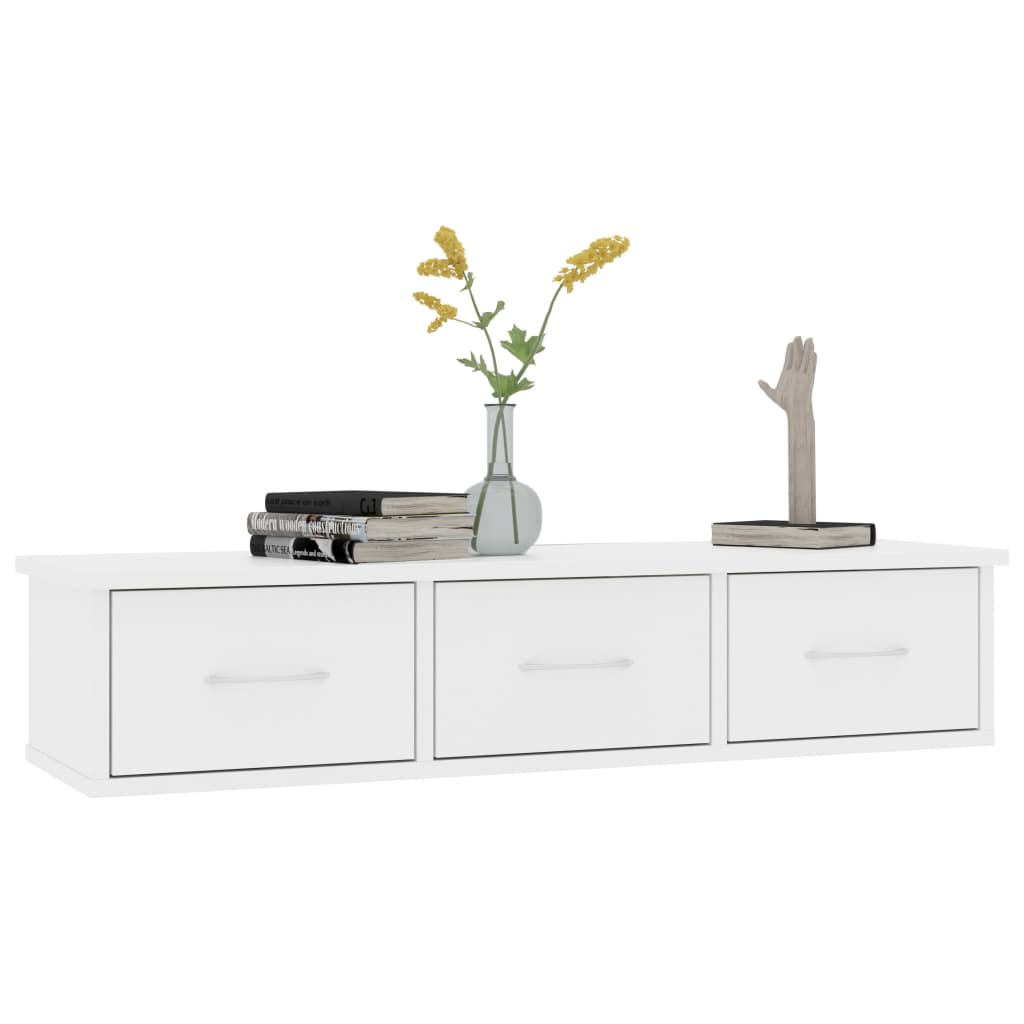 Wall-mounted Drawer Shelf Engineered Wood Wall Cabinet Multi Colours vidaXL