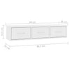 Wall-mounted Drawer Shelf Engineered Wood Wall Cabinet Multi Colours vidaXL
